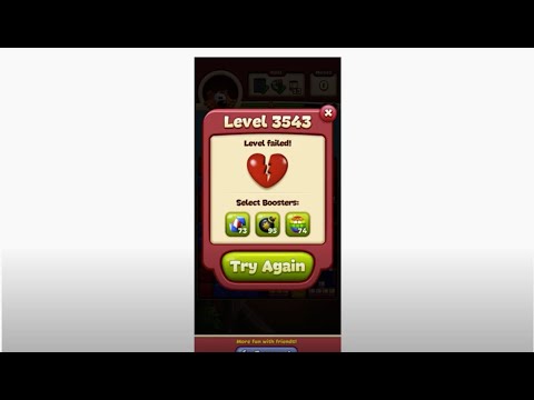 Toon Blast Level 3543 - No Boosts - 2 Stars