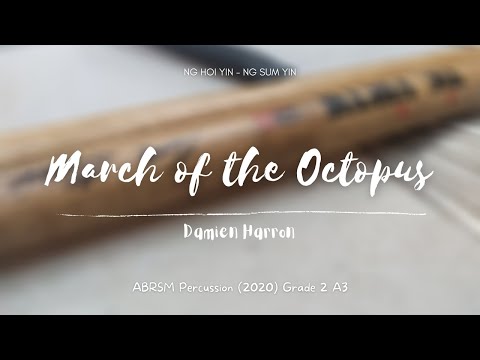 ABRSM Percussion 2020 Grade 2 A3 - March of the Octopus, by Harron