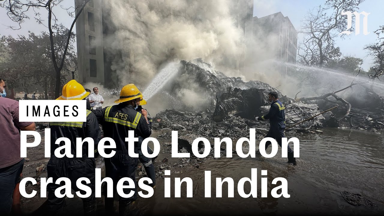 London-bound Air India plane crashes with 242 on board