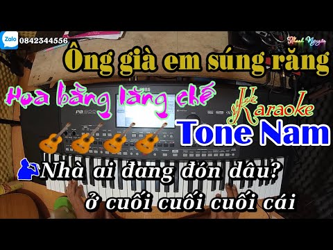 Ông Già Em Súng Răng | Hoa Bằng Lăng Chế | Karaoke | Tone Nam | Style Cha Cha Cha Korg Pa600