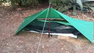 Nylon 70D Tarp Poncho Green