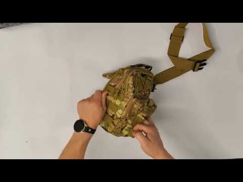 Сумка через плечо военная мультикам с Cordura 900D MOLLE, Сумка слинг тактическая мультикам - фото 1 - id-p2915065178