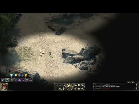 Pillars of Eternity, SOLO Rogue gameplay... Xaurips on the beach