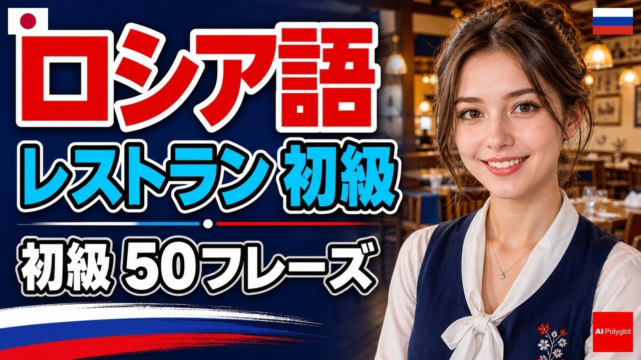 ロシア語 レストラン初級講座｜初心者向け聞き流し・作業用ネイティブ日常会話・外食表現・発音練習 episode artwork