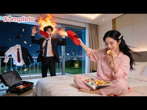 CEOno va a casa pa enfadar a su esposa impuesta—Ella ni caso y le tira la zapatilla！Él no la suelta！