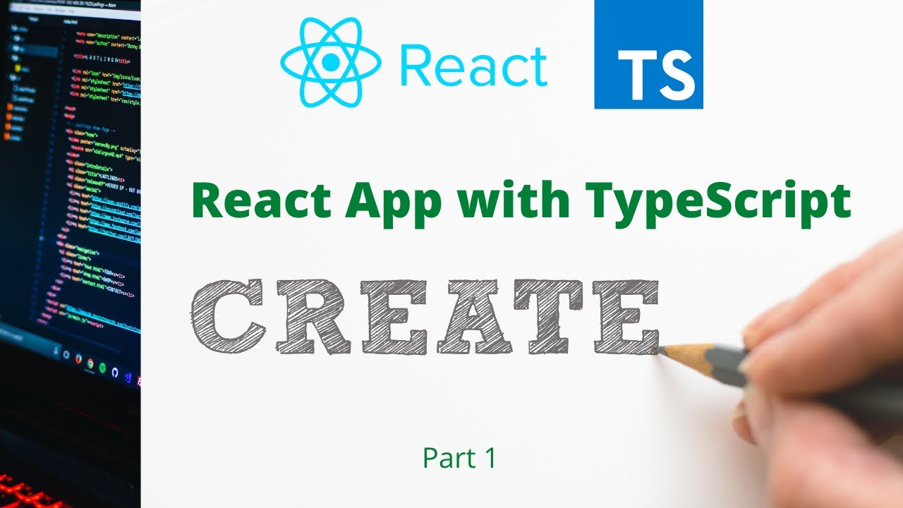 Part 1 - Create React JS App with TypeScript using Command in VS Code | Best way to create react app