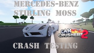 Car Crushers 2 Mercedes-Benz SLR McLaren Stirling Moss Crash Testing