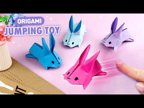 Origami Jumping Paper Rabbit | How to make paper bunny