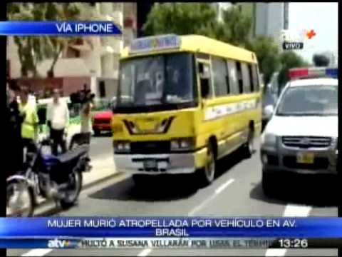 Mujer murió atropellada por vehículo en Av. Brasil
