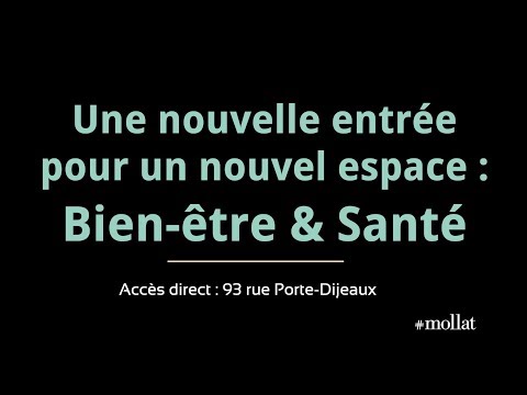 Nouvelle entrée pour un nouvel espace : Bien-être & Santé.