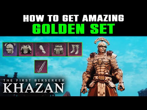 Golden Set Armor Location - AMAZING GOLDEN Set | First Berserker Khazan | Showcase