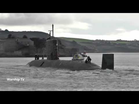 HMS TRIUMPH S93 LEAVES DEVONPORT AT MUTTON COVE - 20th February 2017