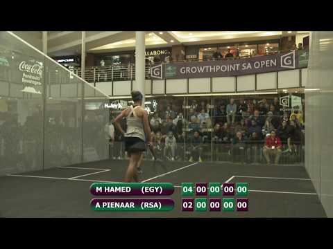 The Growthpoint SA Open of Squash, 2019; Women's Quarter Finals featuring Hamed v Pienaar