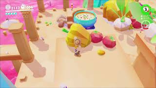 [SUPER MARIO ODYSSEY]初めての3Dマリオ Live風 No17食欲注意回