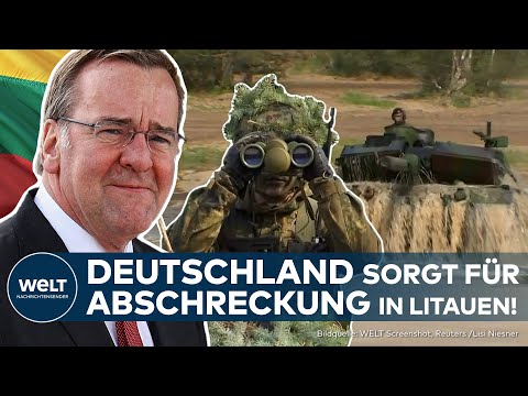 DEUTSCHLAND: Verteidigungsminister Boris Pistorius schickt Soldaten nach Litauen zur Nato-Sicherung