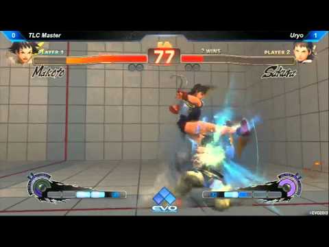 EVO 2013 TLC Master (Makoto) vs Uryo (Sakura) SSF4 AE