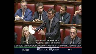 FRATOIANNI: “MANOVRA DI AUSTERITÀ, PIÙ SOLDI AL RIARMO E TAGLI A SANITÀ, LAVORO E FUTURO”