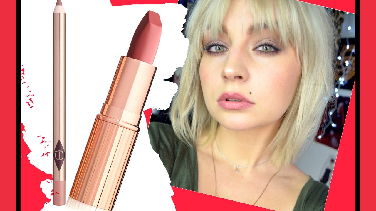 Charlotte Tilbury Pillow Talk - szminka i liner ❤ recenzja i swatche ThePinkRook