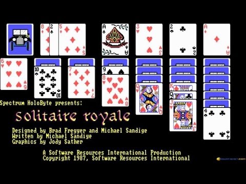 Solitaire Royale gameplay (PC Game, 1987) - YouTube