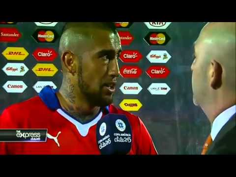 DECLARACIONES DE ARTURO VIDAL  POST PARTIDO CHILE VS ECUADOR
