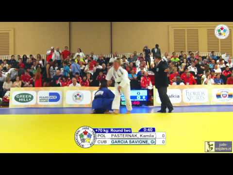Judo 2013 World Championships Cadets Miami: Pasternak (POL) - Savigne (CUB) [+70kg]