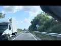 DN22J DN22 Dinspre Pod Spre Orașul Măcin Județul Tulcea Toamna 2024
