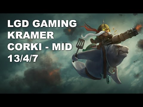 LGD Gaming Kramer Mid Corki vs Zed - KR Challenger Patch 10.9