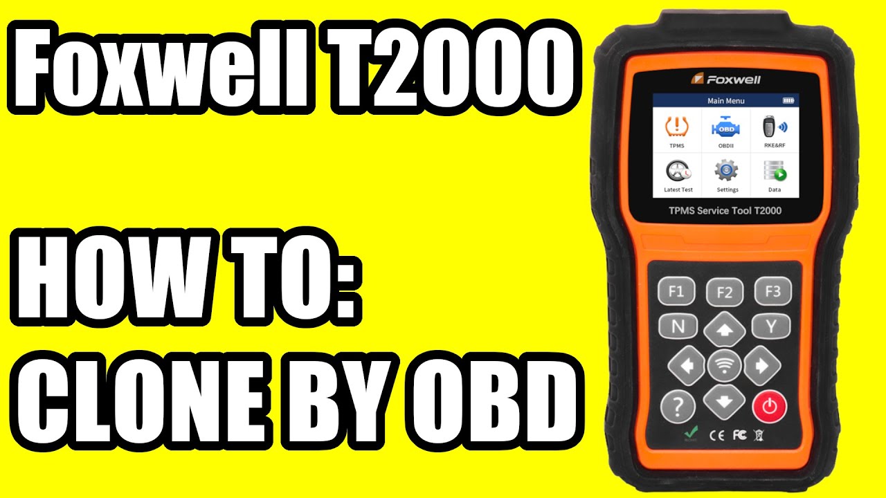 Foxwell T2000 - Easiest and fastest TPMS sensor replacement and programming via Clone By OBD