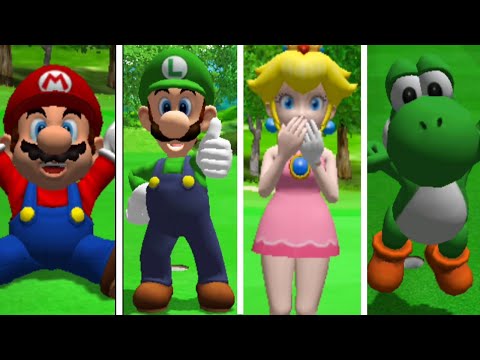 Mario Golf: Toadstool Tour - All Character Hole In One + Post-Hole Animations (Clear Audio)