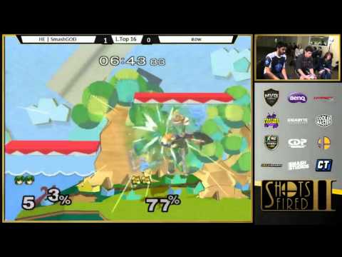 Shots Fired 2 - HE | SmashGOD (Marth) vs iBDW (Fox) - Top 16 - Melee
