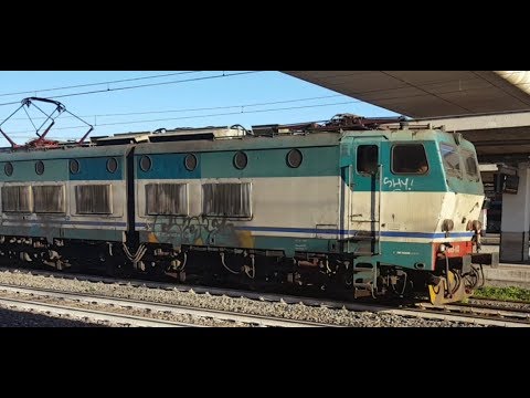 Locomotiva FS E656 603 passaggio a Roma Ostiense