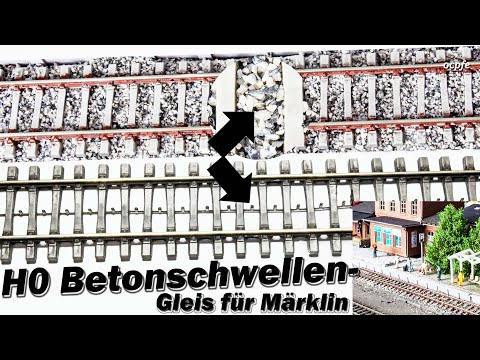 Concrete sleepers track for Märklin (building instructions)