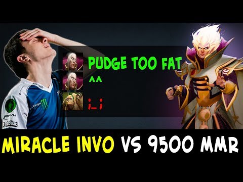 Miracle Invoker vs Pudge spammer Qupe and 9500 Chinese MMR