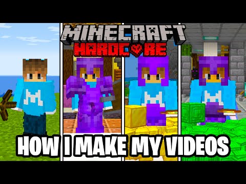 How I Make My 100 Days in HARDCORE Minecraft Videos...