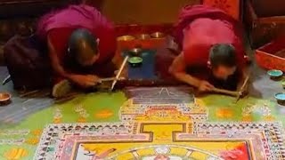 Unveiling the exquisite beauty of Xizang's intangible heritage: Sand mandalas