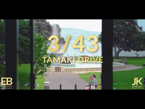 3/43 Tamaki Drive, Mission Bay, Auckland, 2房, 2浴, Apartment