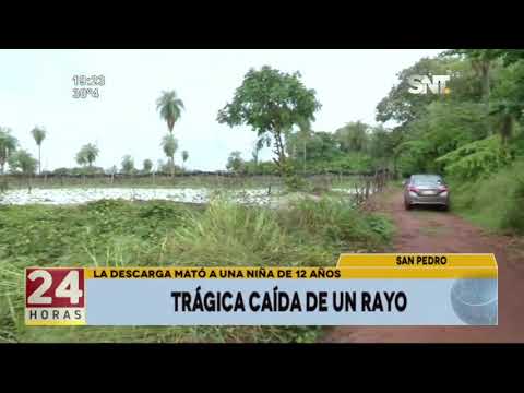 Trágica caída de un rayo en San Pedro