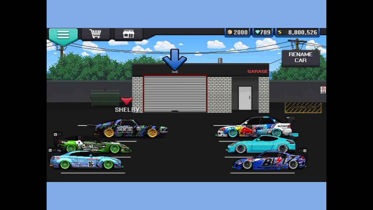 Pixel Car Racer(Updated)- My Monster Mustang w/ 3000+up under the Hood!!!