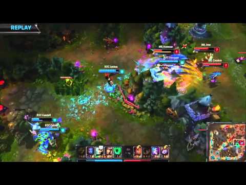 (2014 Spring) EU LCS W1D2: ROC vs MIL - Team Fight