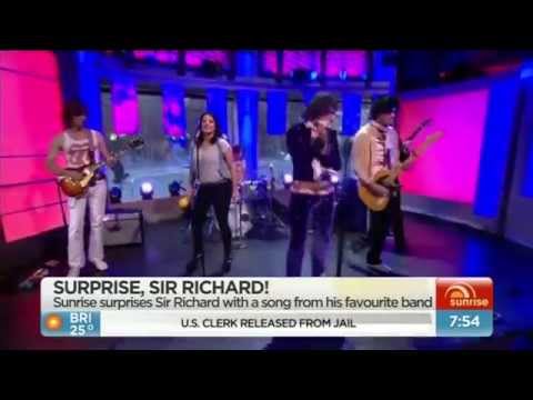 tribute band Rolling Stoned live on Sunrise TV 2015