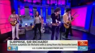 tribute band Rolling Stoned live on Sunrise TV 2015