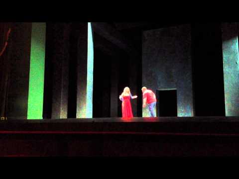"si vendetta" Rigoletto rehearsal, Desirée Rancatore Dimitri Platanias