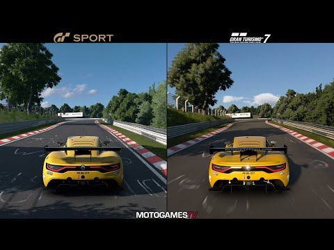 Gran Turismo Sport vs Gran Turismo 7 - Renault Sport R.S.01 at Nordschleife Comparison
