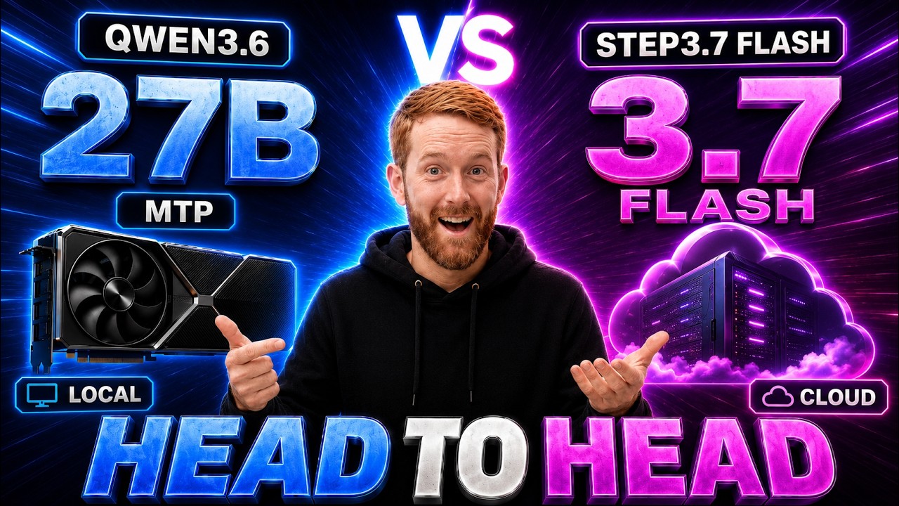Qwen3.6 27B vs Step3.7 Flash | Local AI vs OpenRouter