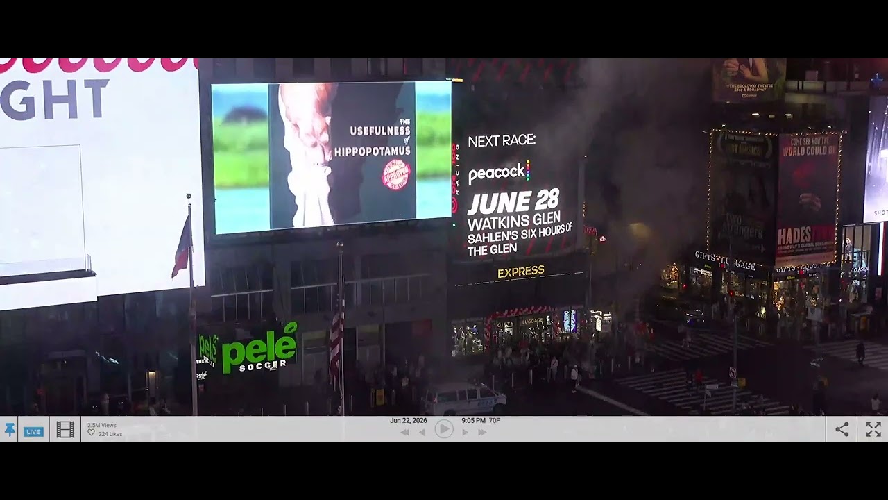 9PM EDT (06/22/2026) The Usefulness of Hippopotamus Billboard Placement
