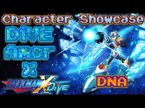 Mega Man X DiVE - DiVE Armor X (DNA) - Character Showcase