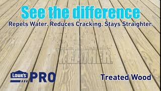 Lowes Treated Wood YouTube ad
