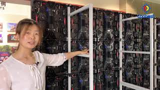 How to stack led screen rental by bracket?- touring stacking led display install