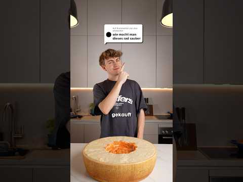 So reinigen wir unser ✨20 Kg Käserad✨🧼🤯