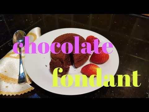 Chocolate lava cakes ( fondant )